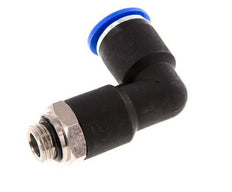 12mm x G1/4'' 90deg Elbow Push-in Fitting with Male Threads Brass/PA 66 NBR Long Body Rotatable [2 Pieces]