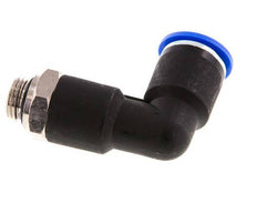 12mm x G1/4'' 90deg Winkel-Steckverschraubung mit Außengewinde Messing/PA 66 NBR langer Körper drehbar [2 Stück]