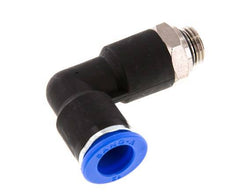 12mm x G1/4'' 90deg Winkel-Steckverschraubung mit Außengewinde Messing/PA 66 NBR langer Körper drehbar [2 Stück]