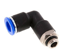 12mm x G1/4'' 90deg Winkel-Steckverschraubung mit Außengewinde Messing/PA 66 NBR langer Körper drehbar [2 Stück]