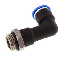 10mm x G3/8'' 90deg Winkel-Steckverschraubung mit Außengewinde Messing/PA 66 NBR langer Körper drehbar [2 Stück]