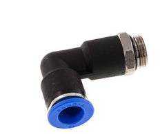 12mm x G3/8'' 90deg Winkel-Steckverschraubung mit Außengewinde Messing/PA 66 NBR langer Körper drehbar [2 Stück]