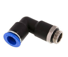 12mm x G3/8'' 90deg Winkel-Steckverschraubung mit Außengewinde Messing/PA 66 NBR langer Körper drehbar [2 Stück]