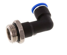 10mm x G1/2'' 90deg Winkel-Steckverschraubung mit Außengewinde Messing/PA 66 NBR langer Körper drehbar [2 Stück]