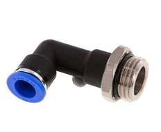 10mm x G1/2'' 90deg Winkel-Steckverschraubung mit Außengewinde Messing/PA 66 NBR langer Körper drehbar [2 Stück]