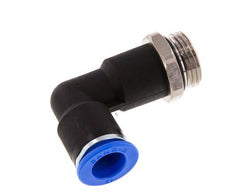 12mm x G1/2'' 90deg Winkel Steckverschraubung mit Außengewinde Messing/PA 66 NBR Langer Körper drehbar [2 Stück]