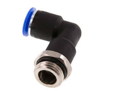 12mm x G1/2'' 90deg Winkel Steckverschraubung mit Außengewinde Messing/PA 66 NBR Langer Körper drehbar [2 Stück]