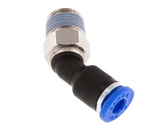 4mm x R1/8'' 45Gewinde-Steckverschraubung mit Außengewinde Messing/PA 66 NBR [2 Stück]