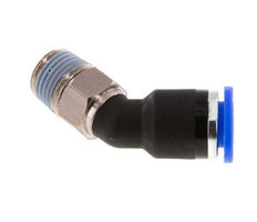 6mm x R1/8'' 45deg Elbow Push-in Fitting with Male Threads Brass/PA 66 NBR [2 Pieces]