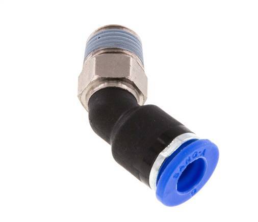 6mm x R1/8'' 45Gewinde-Steckverschraubung mit Außengewinde Messing/PA 66 NBR [2 Stück]