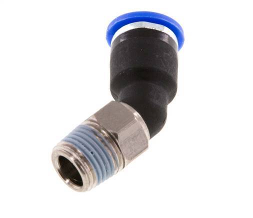 6mm x R1/8'' 45Gewinde-Steckverschraubung mit Außengewinde Messing/PA 66 NBR [2 Stück]