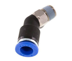8mm x R1/8'' 45deg Winkel-Steckverschraubung mit Außengewinde Messing/PA 66 NBR [2 Stück]