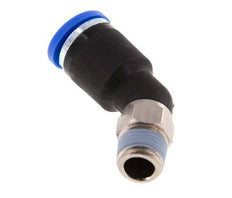 8mm x R1/8'' 45deg Winkel-Steckverschraubung mit Außengewinde Messing/PA 66 NBR [2 Stück]