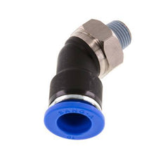 10mm x R1/8'' 45deg Winkel-Steckverschraubung mit Außengewinde Messing/PA 66 NBR [2 Stück]