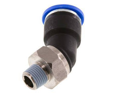 10mm x R1/8'' 45deg Winkel-Steckverschraubung mit Außengewinde Messing/PA 66 NBR [2 Stück]