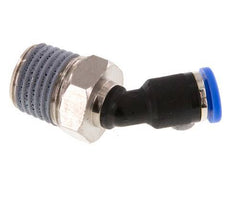 4mm x R1/4'' 45deg Elbow Push-in Fitting with Male Threads Brass/PA 66 NBR [2 Pieces]