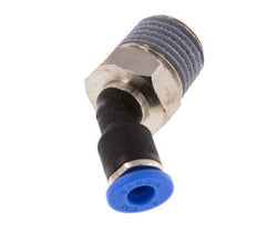4mm x R1/4'' 45deg Winkel-Steckverschraubung mit Außengewinde Messing/PA 66 NBR [2 Stück]
