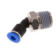 4mm x R1/4'' 45deg Winkel-Steckverschraubung mit Außengewinde Messing/PA 66 NBR [2 Stück]