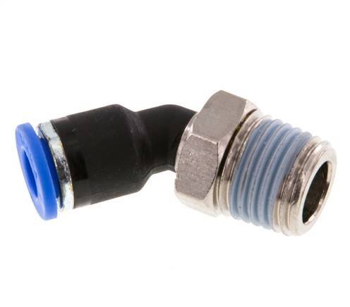6mm x R1/4'' 45Gewinde-Steckverschraubung mit Außengewinde Messing/PA 66 NBR [2 Stück]