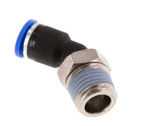 6mm x R1/4'' 45Gewinde-Steckverschraubung mit Außengewinde Messing/PA 66 NBR [2 Stück]