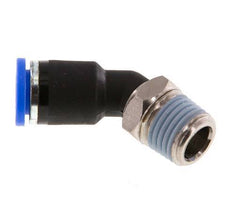 8mm x R1/4'' 45deg Winkel-Steckverschraubung mit Außengewinde Messing/PA 66 NBR [2 Stück]