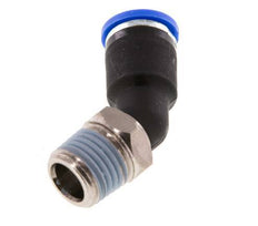 8mm x R1/4'' 45deg Winkel-Steckverschraubung mit Außengewinde Messing/PA 66 NBR [2 Stück]