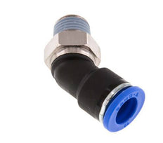 10mm x R1/4'' 45deg Elbow Push-in Fitting with Male Threads Brass/PA 66 NBR [2 Pieces]