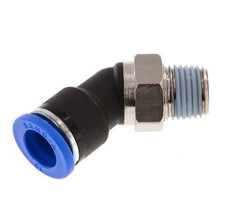 10mm x R1/4'' 45deg Winkel-Steckverschraubung mit Außengewinde Messing/PA 66 NBR [2 Stück]