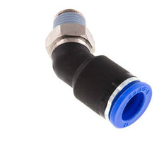 12mm x R1/4'' 45deg Winkel-Steckverschraubung mit Außengewinde Messing/PA 66 NBR [2 Stück]