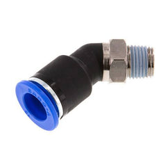 12mm x R1/4'' 45deg Winkel-Steckverschraubung mit Außengewinde Messing/PA 66 NBR [2 Stück]