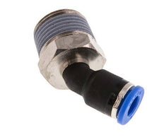 6mm x R3/8'' 45deg Winkel-Steckverschraubung mit Außengewinde Messing/PA 66 NBR [2 Stück]