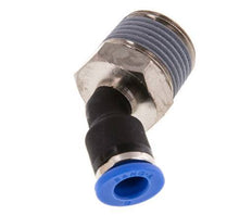 6mm x R3/8'' 45deg Winkel-Steckverschraubung mit Außengewinde Messing/PA 66 NBR [2 Stück]