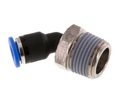 6mm x R3/8'' 45deg Winkel-Steckverschraubung mit Außengewinde Messing/PA 66 NBR [2 Stück]