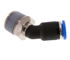 8mm x R3/8'' 45deg Elbow Push-in Fitting with Male Threads Brass/PA 66 NBR [2 Pieces]