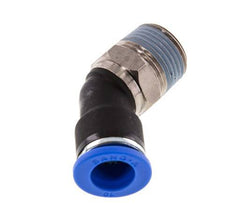 10mm x R3/8'' 45deg Winkel-Steckverschraubung mit Außengewinde Messing/PA 66 NBR [2 Stück]