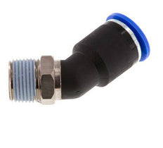 12mm x R3/8'' 45deg Winkel-Steckverschraubung mit Außengewinde Messing/PA 66 NBR [2 Stück]