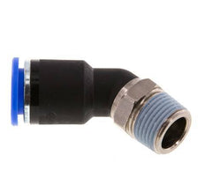 12mm x R3/8'' 45deg Winkel-Steckverschraubung mit Außengewinde Messing/PA 66 NBR [2 Stück]