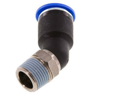 12mm x R3/8'' 45deg Winkel-Steckverschraubung mit Außengewinde Messing/PA 66 NBR [2 Stück]
