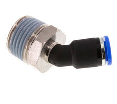 8mm x R1/2'' 45deg Winkel-Steckverschraubung mit Außengewinde Messing/PA 66 NBR [2 Stück]