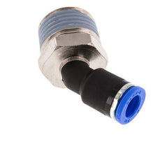 8mm x R1/2'' 45deg Winkel-Steckverschraubung mit Außengewinde Messing/PA 66 NBR [2 Stück]
