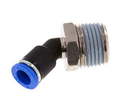 8mm x R1/2'' 45deg Winkel-Steckverschraubung mit Außengewinde Messing/PA 66 NBR [2 Stück]