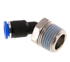 8mm x R1/2'' 45deg Winkel-Steckverschraubung mit Außengewinde Messing/PA 66 NBR [2 Stück]