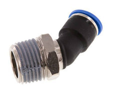10mm x R1/2'' 45deg Elbow Push-in Fitting with Male Threads Brass/PA 66 NBR [2 Pieces]