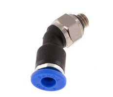 4mm x M 5 45deg Elbow Push-in Fitting with Male Threads Brass/PA 66 NBR [2 Pieces]
