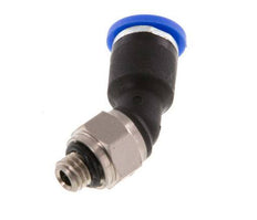 4mm x M 5 45Grad Winkel-Steckverschraubung mit Außengewinde Messing/PA 66 NBR [2 Stück]