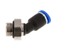 4mm x G1/8'' 45Grad Winkel-Steckverschraubung mit Außengewinde Messing/PA 66 NBR [2 Stück]