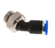 4mm x G1/8'' 45Grad Winkel-Steckverschraubung mit Außengewinde Messing/PA 66 NBR [2 Stück]