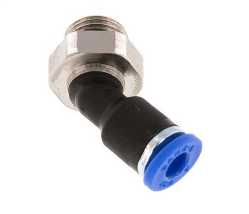 4mm x G1/8'' 45Grad Winkel-Steckverschraubung mit Außengewinde Messing/PA 66 NBR [2 Stück]