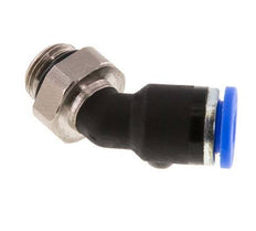 6mm x G1/8'' 45Grad Winkel-Steckverschraubung mit Außengewinde Messing/PA 66 NBR [2 Stück]