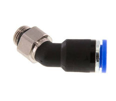 8mm x G1/8'' 45Grad Winkel-Steckverschraubung mit Außengewinde Messing/PA 66 NBR [2 Stück]